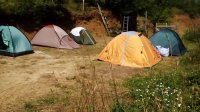 Палаточный лагерь на рассвете